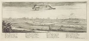 Profiel van de stad Parijs door Israël Silvestre the Younger